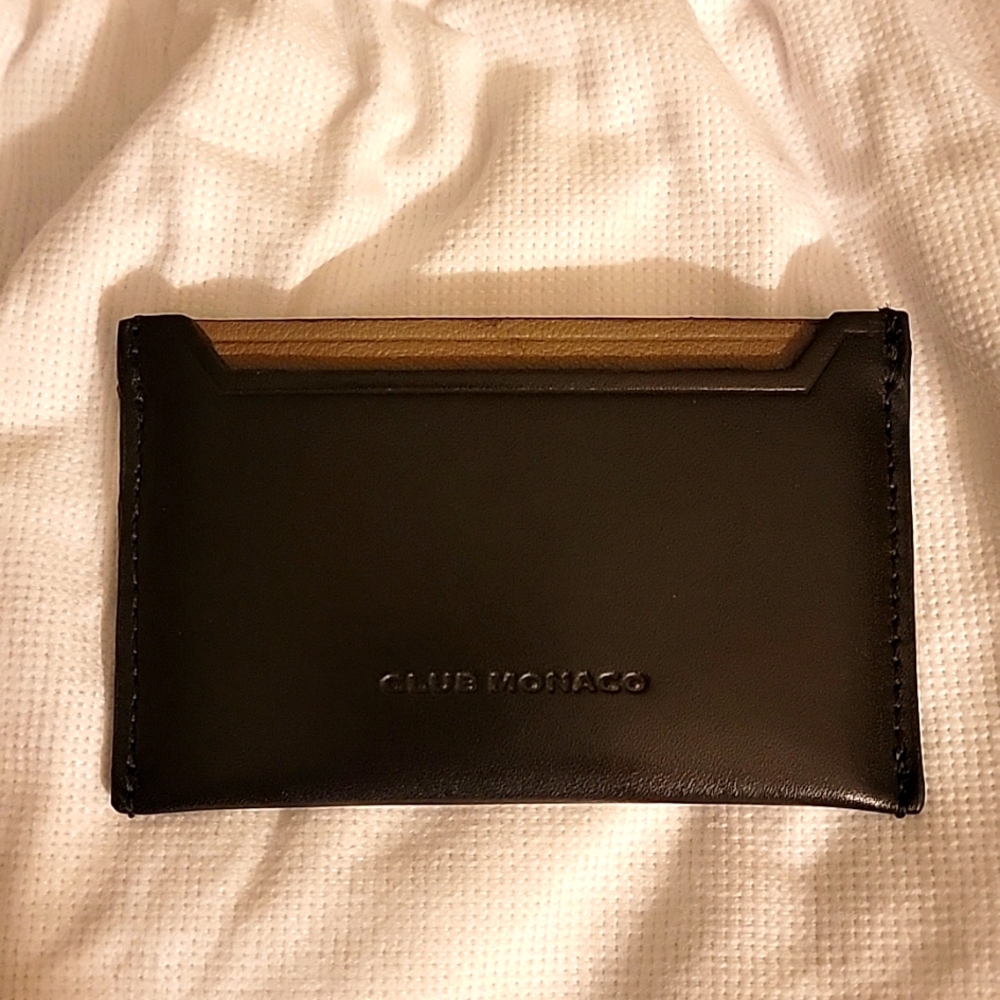 Leather credit card case